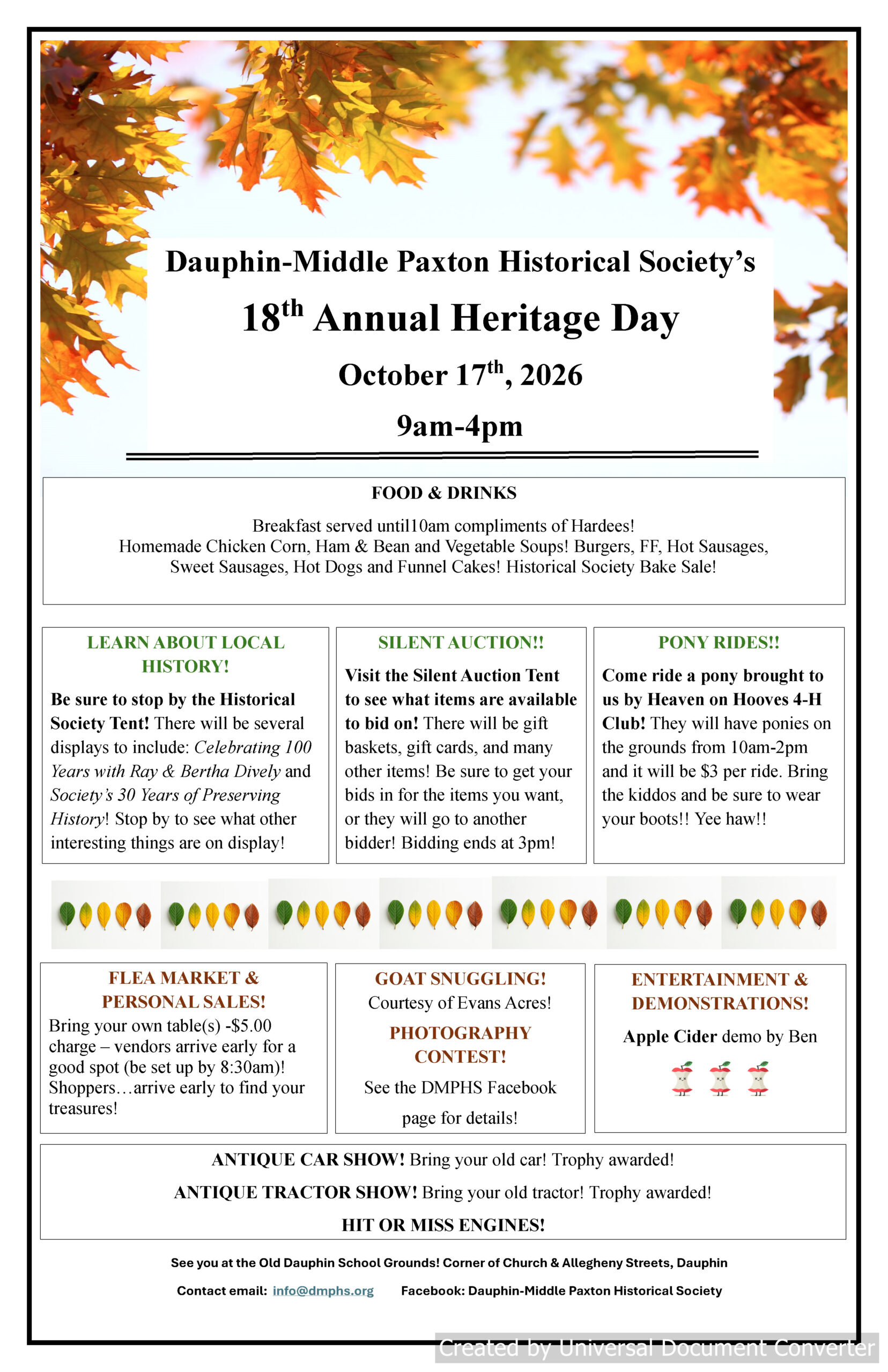 Heritage Day flyer 2026 with border